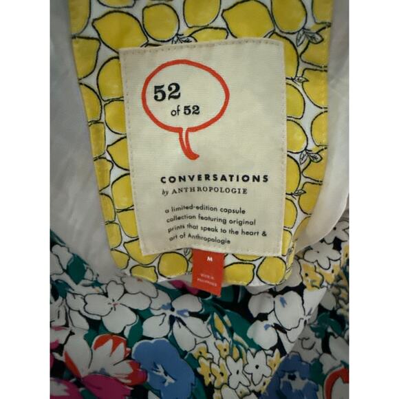 52 Conversations by Anthropologie Colloquial Bias Patchwork Dress Size Medium - Picture 9 of 11